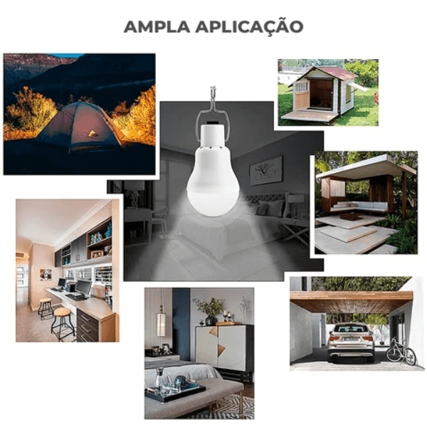 Lâmpada Solar LED Portátil - Minha loja