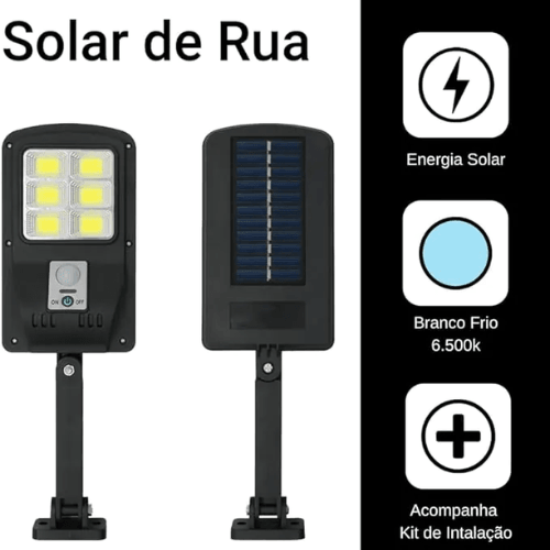 Luminária Solar – Kit com 3 Unidades - Minha loja